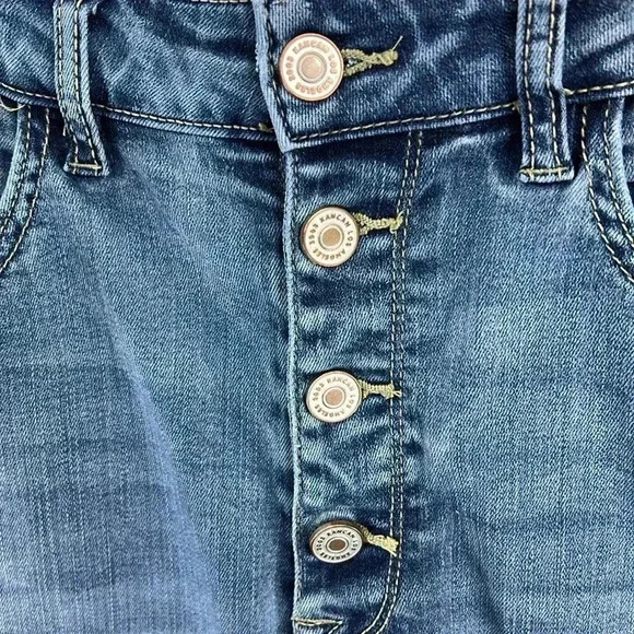 Kancan Ollie Jeans Sz 9/28 High Rise Ankle Skinny Buttonfly Raw Edge Hem KC8568D - Picture 6 of 14